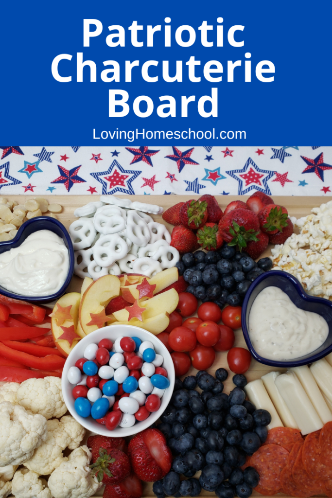 Patriotic Charcuterie Board Pinterest Pin