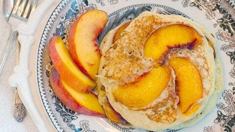 Image for Peach Pecan Pancakes