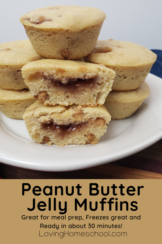 Peanut Butter Jelly Muffins Pinterest Pin