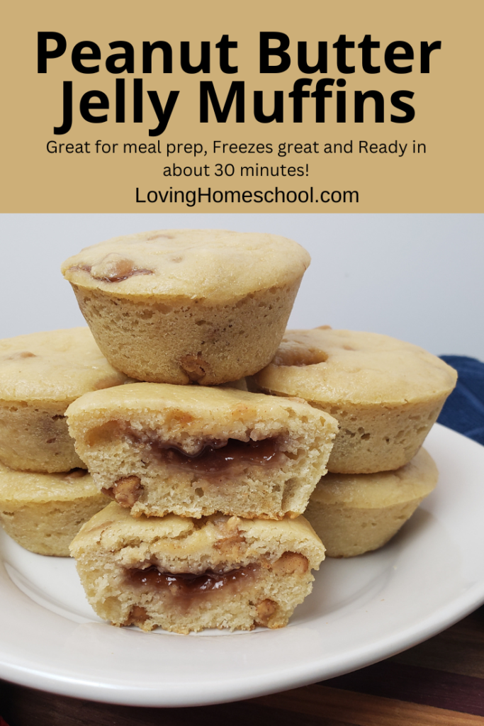 Peanut Butter Jelly Muffins Pinterest Pin