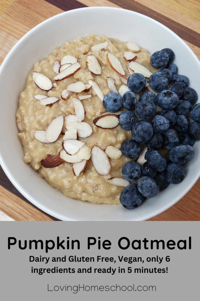 Pumpkin Pie Oatmeal Pinterest Pin