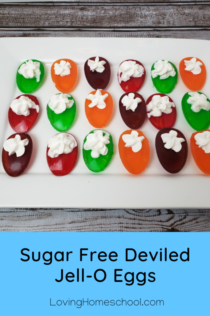 Sugar Free Deviled Jell-O Eggs Pinterest Pin