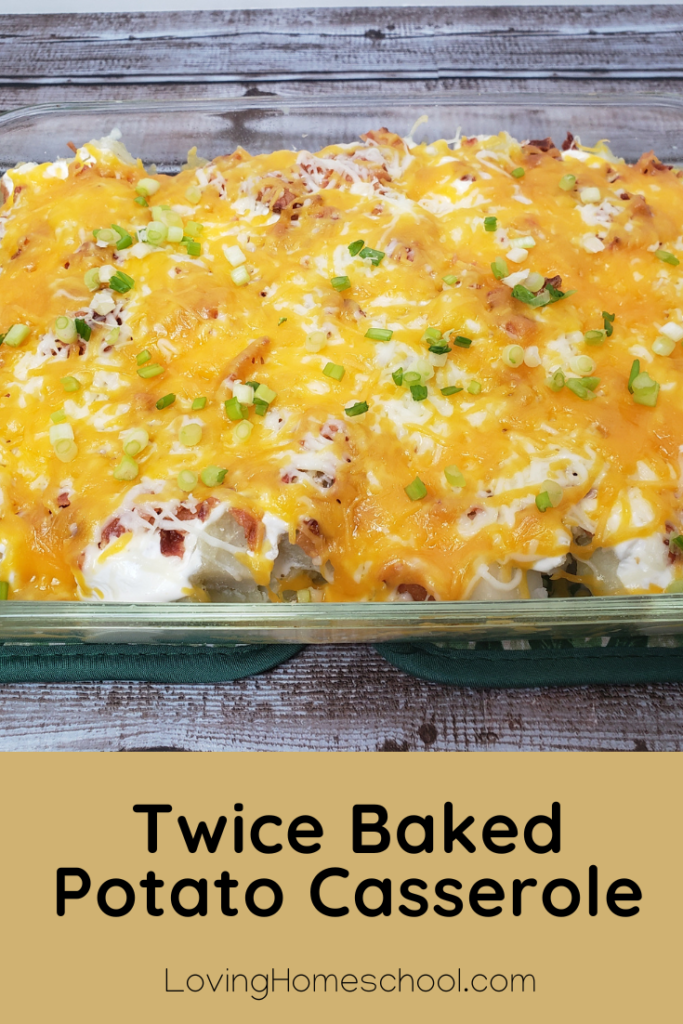 Twice Baked Potato Casserole Pinterest Pin