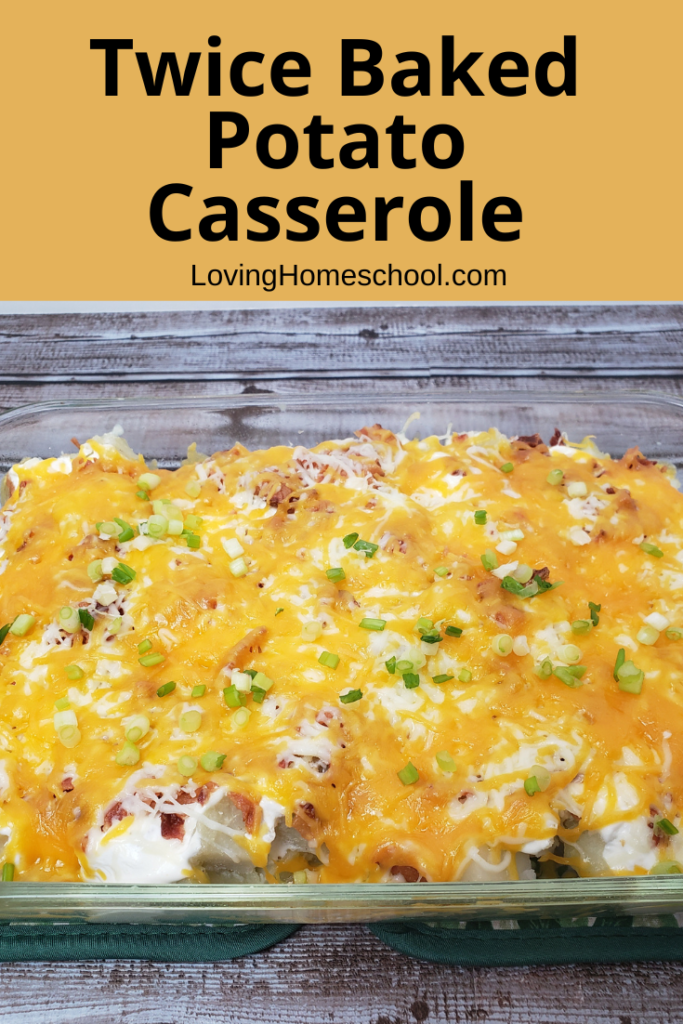 Twice Baked Potato Casserole Pinterest Pin