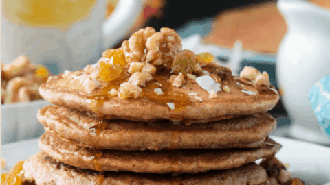 Image for Easy Vegan Carrot Cake Pancakes ~ Veggie Inspired