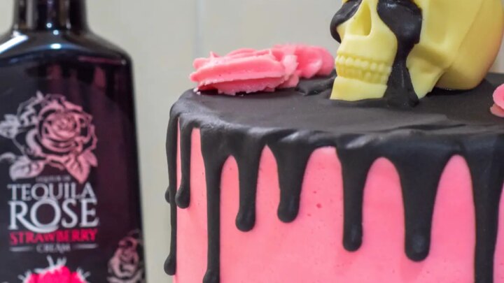 Image for Gluten-Free Tequila Rose Skull Cake