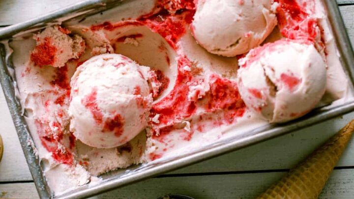 Image for Make Refreshing Homemade Strawberry Mint Ice Cream! (Gluten-free)