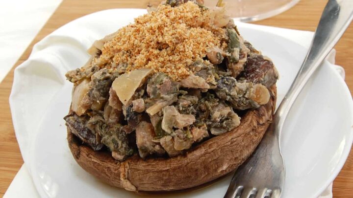 Image for Stuffed Portobello Mushrooms with Spinach and Goat Cheese