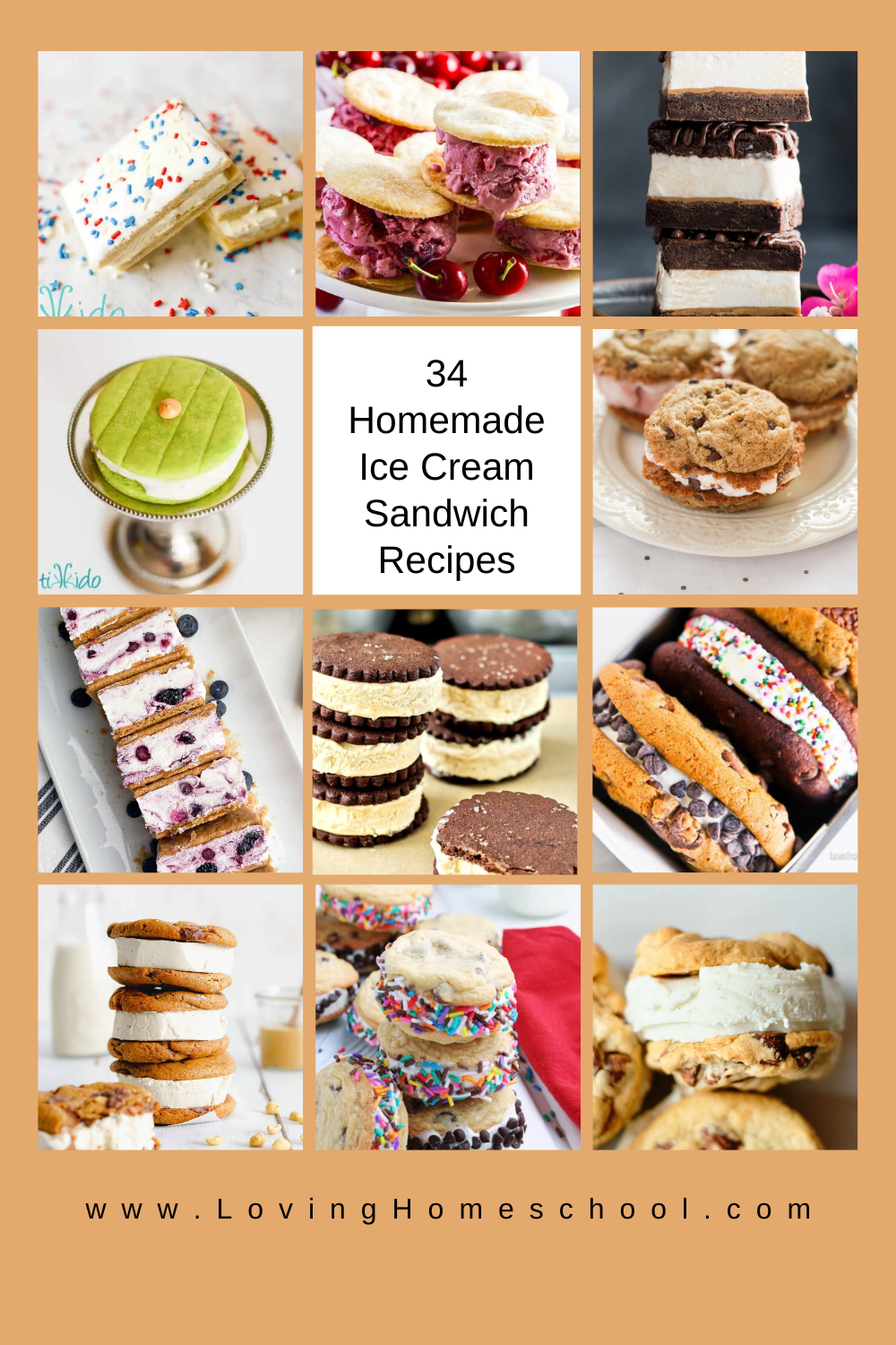 34 Homemade Ice Cream Sandwich Recipes Pinterest Pin