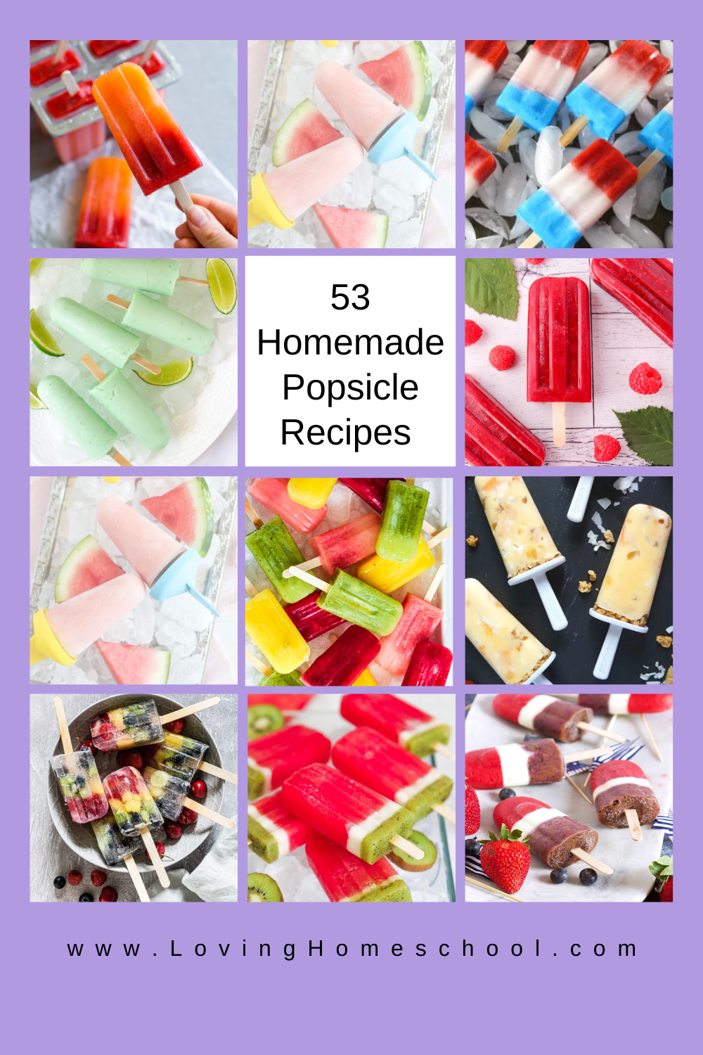 53 Homemade Popsicle Recipes Pinterest Pin