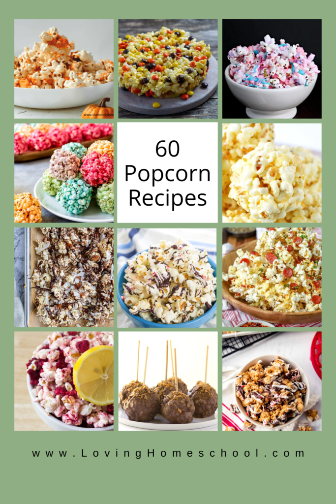 60 Popcorn Recipes Pinterest Pin