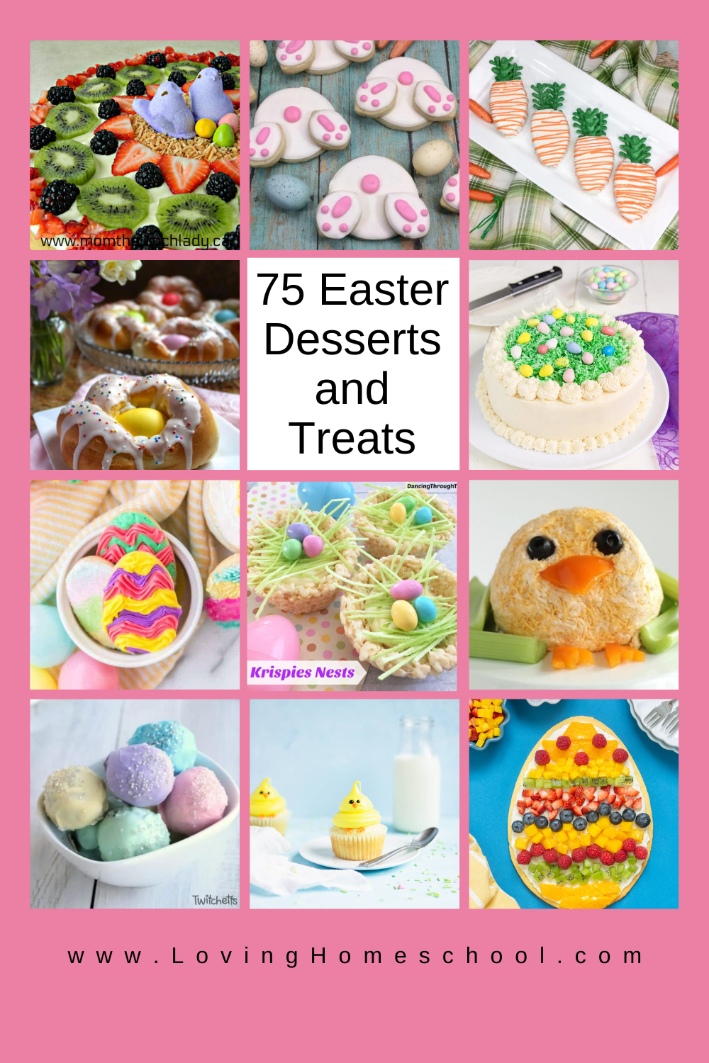 75 Easter Desserts and Treats Pinterest Pin