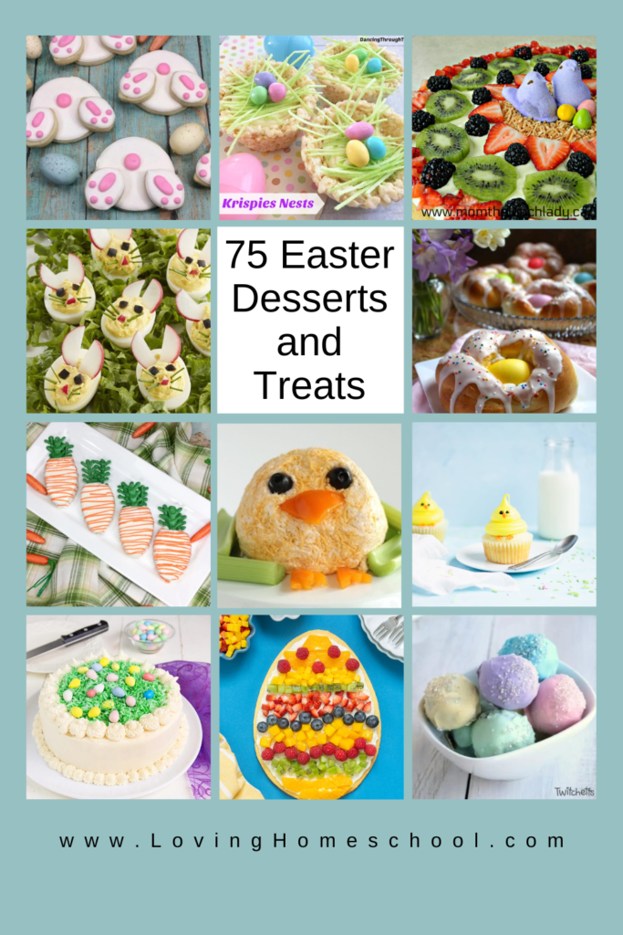 75 Easter Desserts and Treats Pinterest Pin