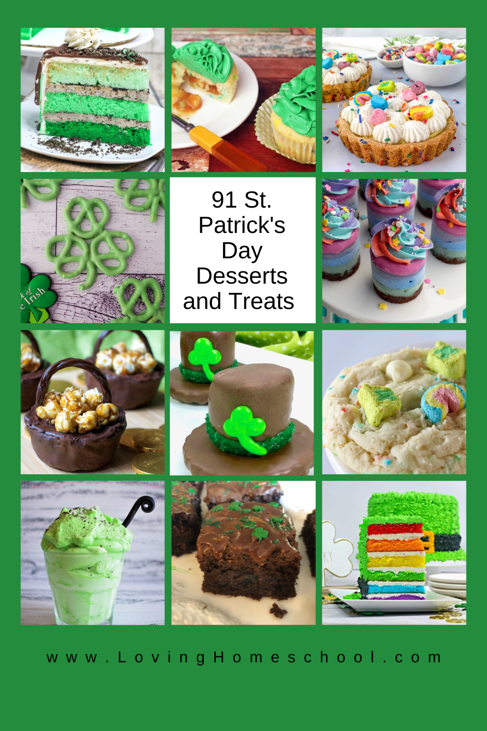 91 St. Patrick's Day Desserts and Treats Pinterest Pin
