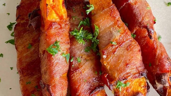 Image for Air Fryer - Low Carb Bacon Wrapped Sweet Potatoes