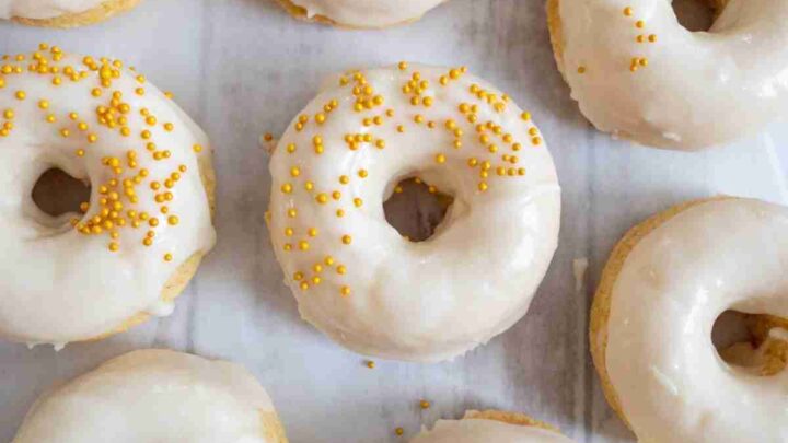 Image for Buttermilk Cornmeal Mini Baked Donuts with Honey Butter Glaze