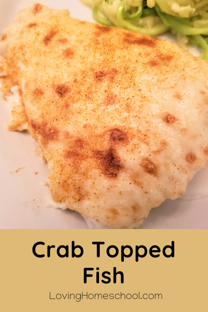 Crab Topped Fish Pinterest Pin