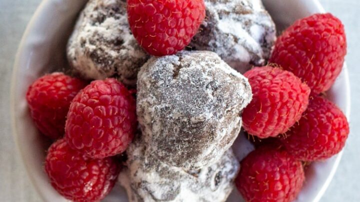 Image for Dark Chocolate Raspberry Truffles - Keto, Low Carb