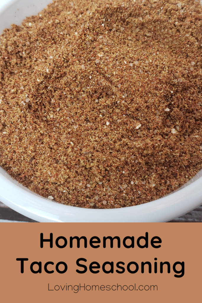 Homemade Taco Seasoning Pinterest Pin