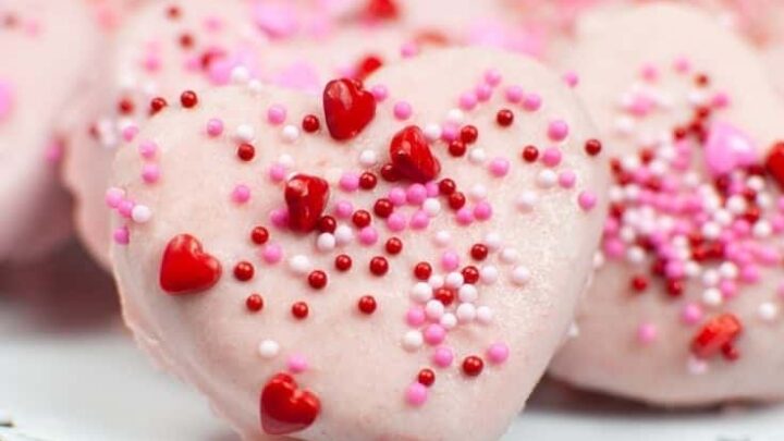 Image for Cake Mix Instant Pot Valentine Truffle Hearts (Easy Recipe)