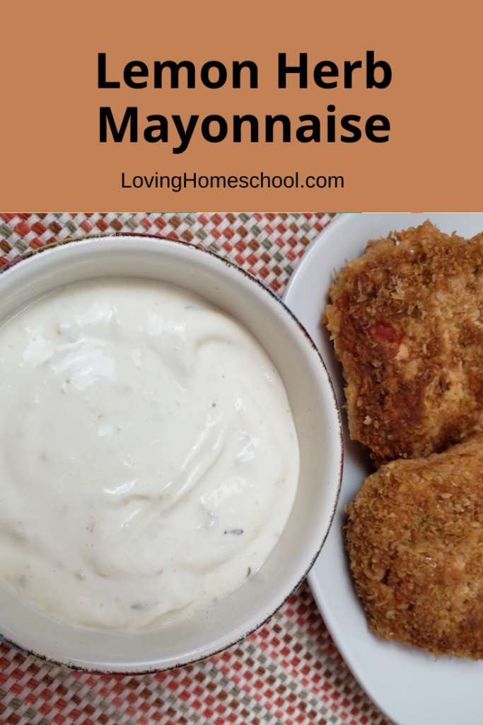 Lemon Herb Mayonnaise Pinterest Pin