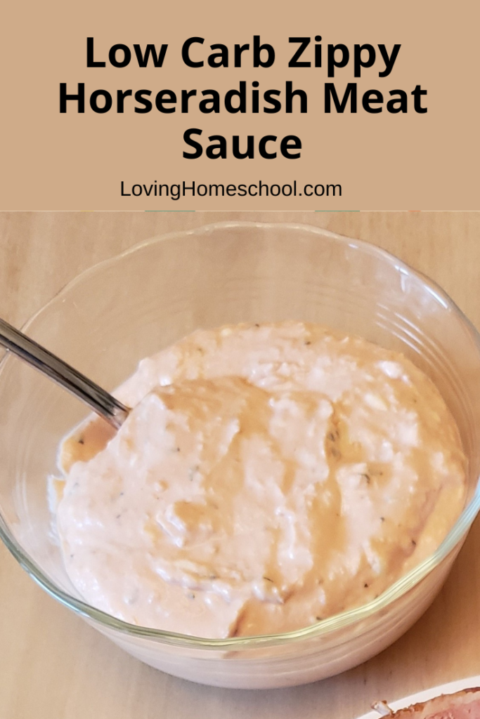 Low Carb Zippy Horseradish Meat Sauce Pinterest Pin