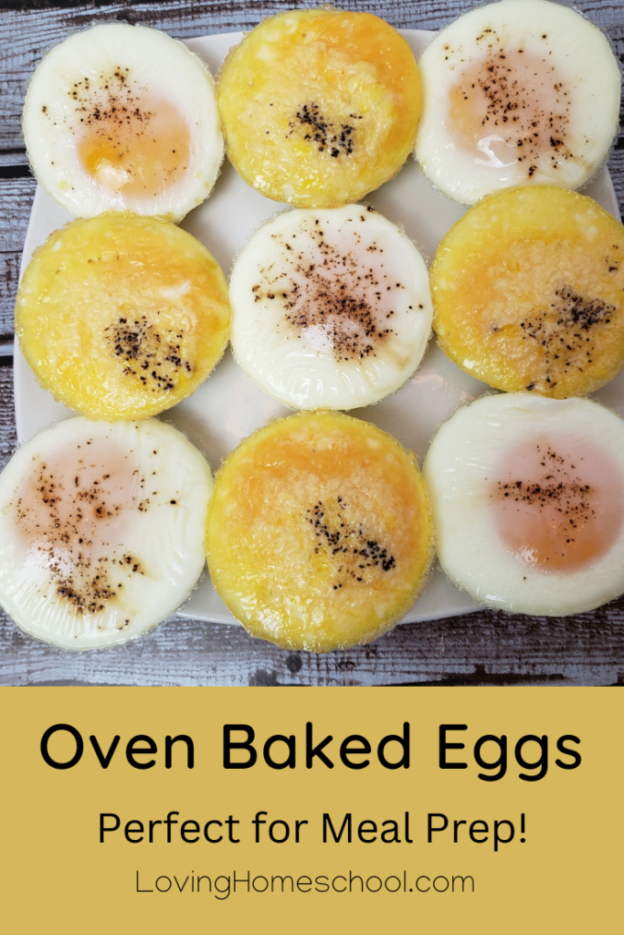 Oven Baked Eggs Pinterest Pin