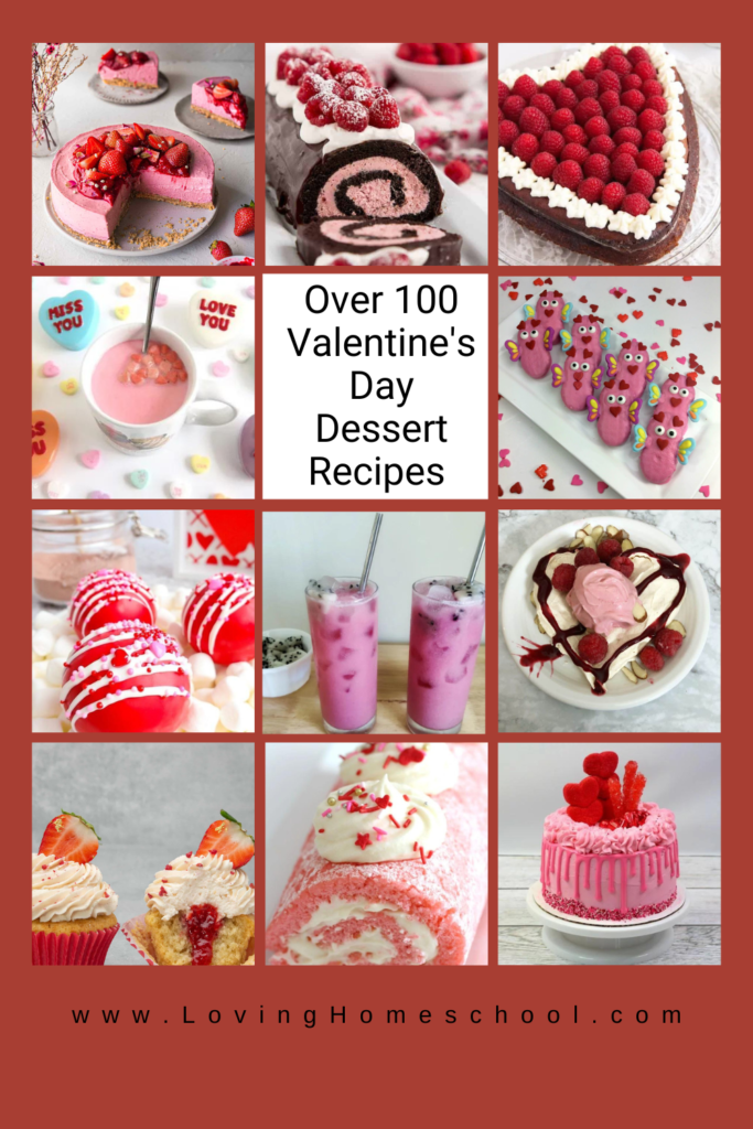 Over 100 Valentine's Day Dessert Recipes Pinterest Pin