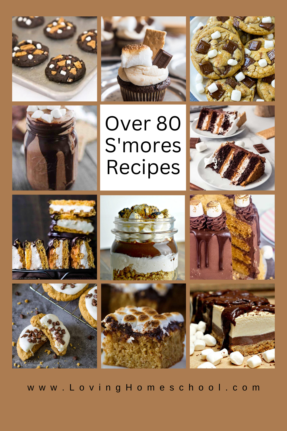 Over 80 S'mores Recipes Pinterest Pin