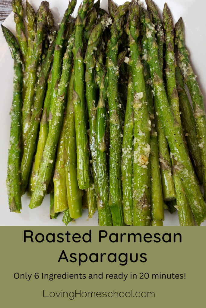 Roasted Parmesan Asparagus Pinterest Pin