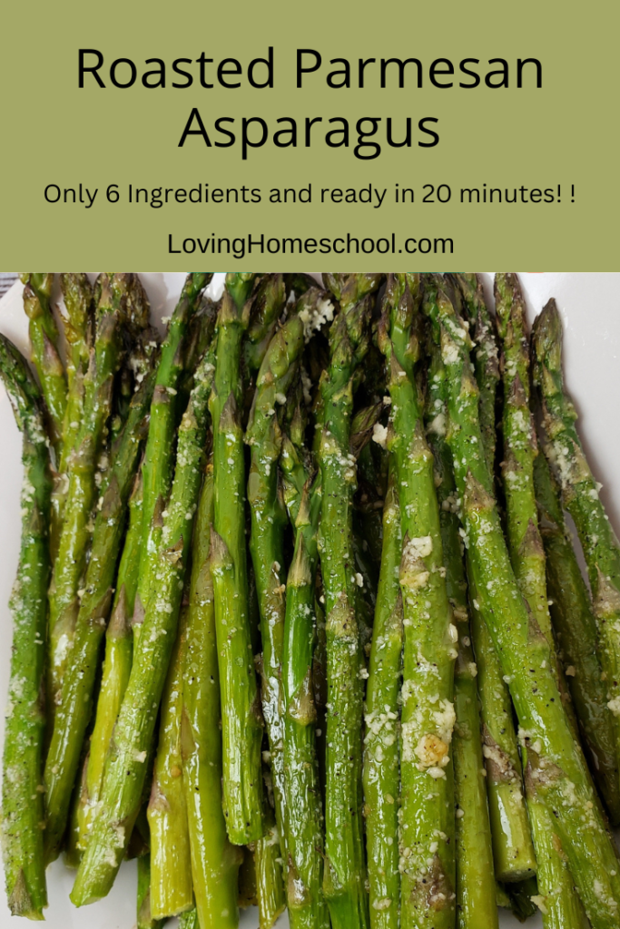 Roasted Parmesan Asparagus Pinterest Pin