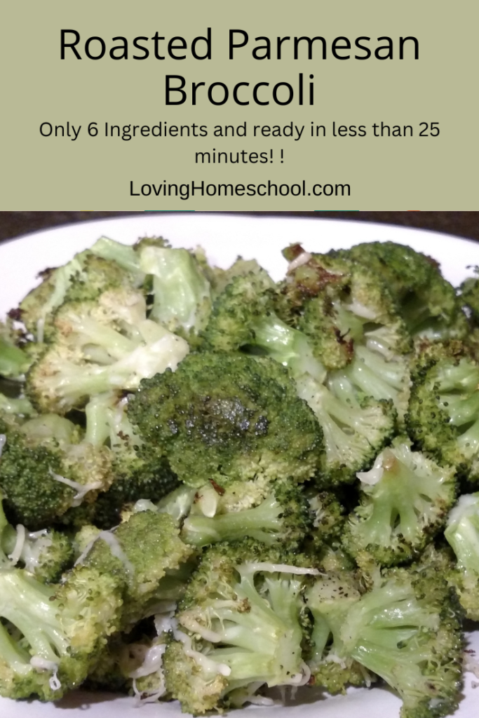 Roasted Parmesan Broccoli Pinterest Pin