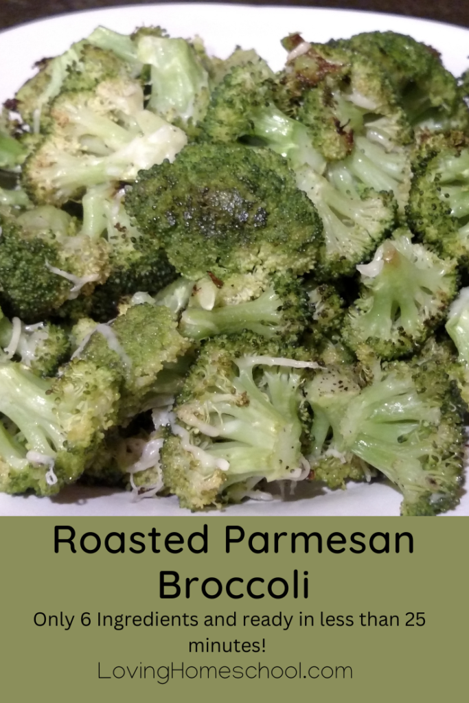 Roasted Parmesan Broccoli Pinterest Pin