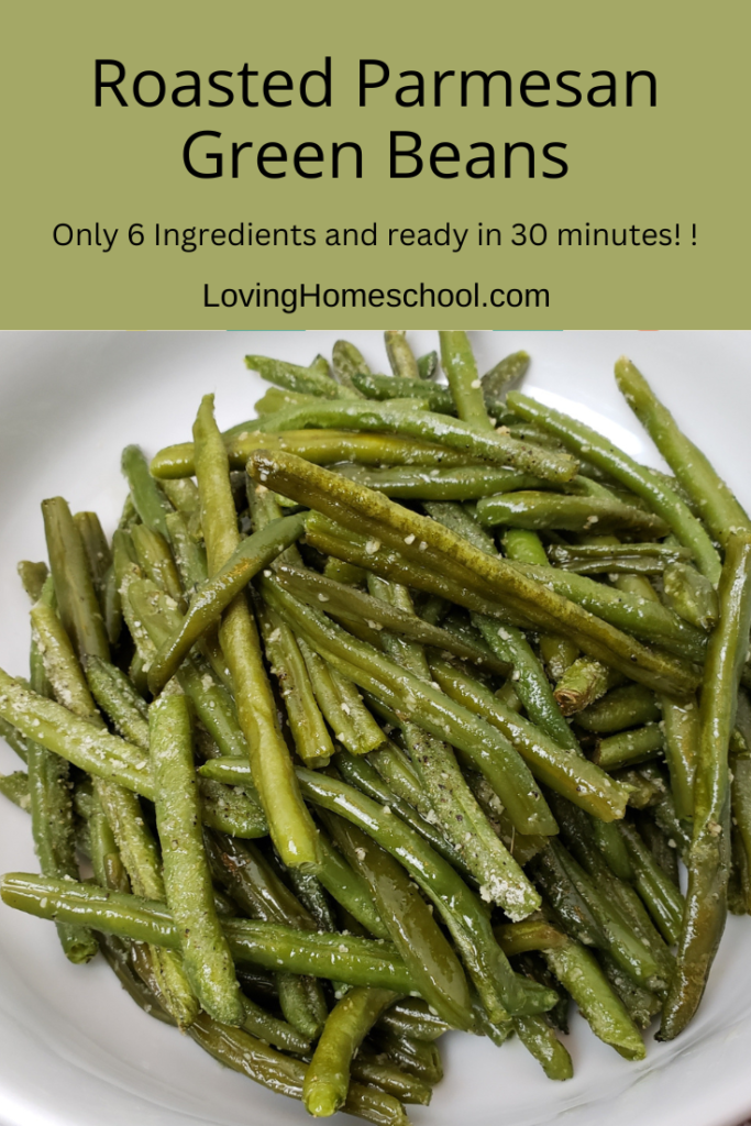 Roasted Parmesan Green Beans Pinterest Pin