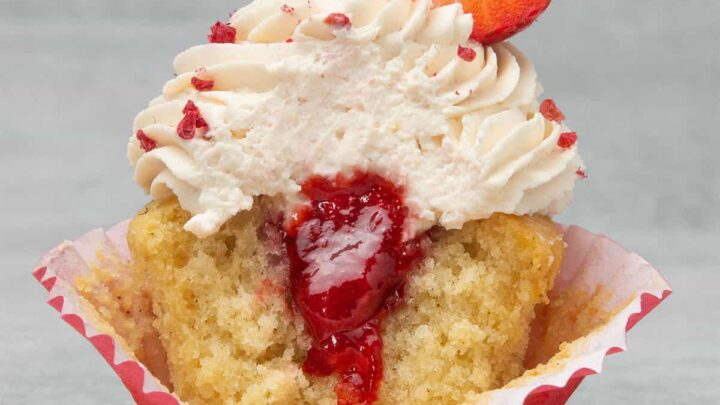 Image for The BEST Strawberry Filled Cupcakes - Spatula Desserts