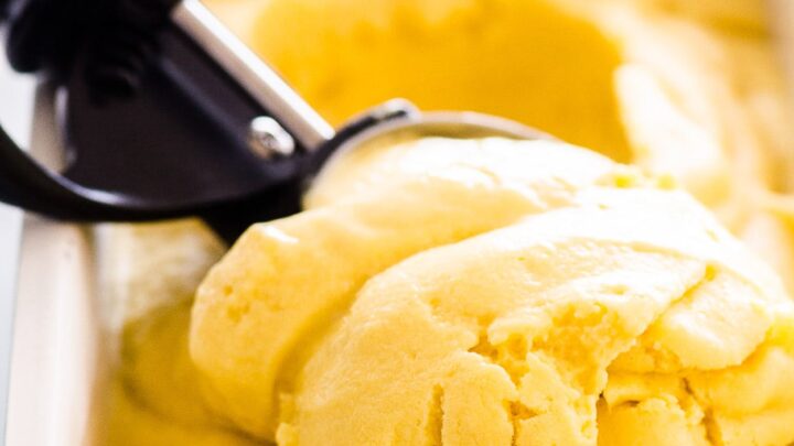 Image for Coconut Mango Ice Cream {4 Ingredients!}