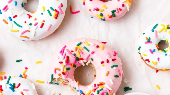Image for Baked Funfetti Donuts Recipe ~ Barley & Sage