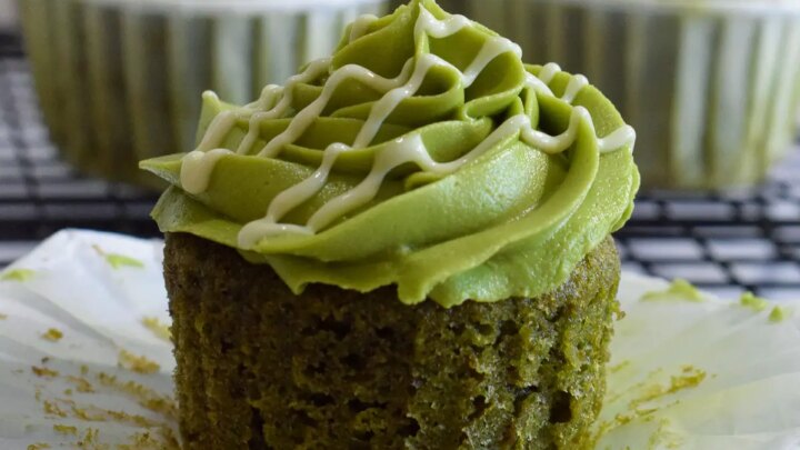 Image for Matcha Green Tea Cupcakes with Matcha Buttercream Recipe