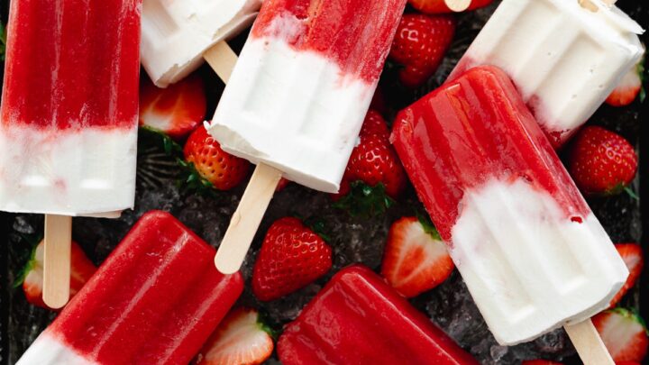 Image for Strawberry Yogurt Popsicles