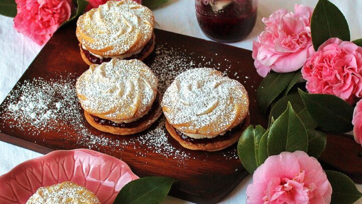 Image for Raspberry-Rose Viennese Whirls