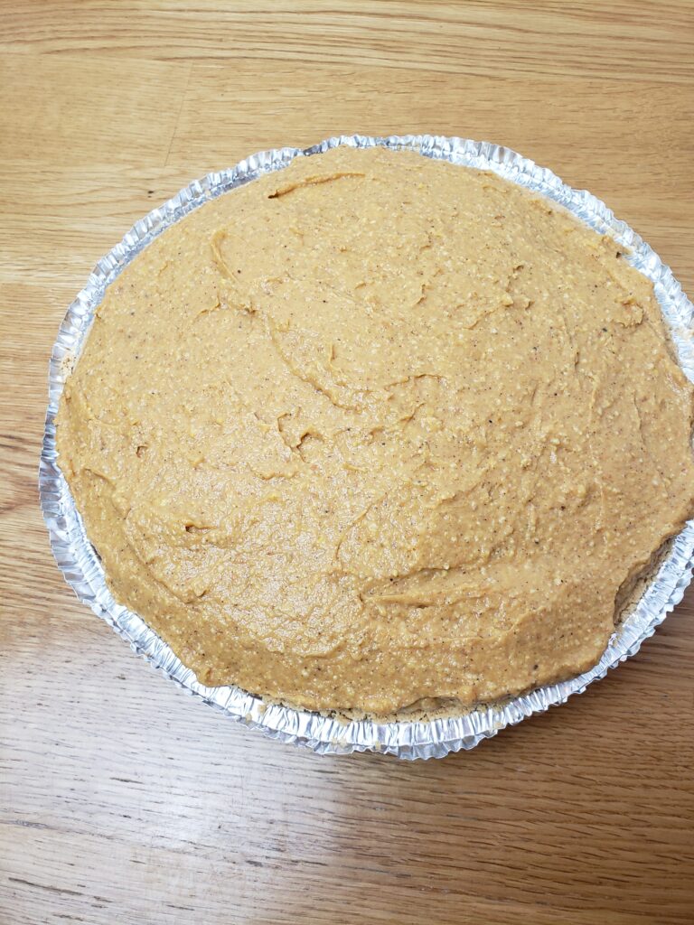 No Bake Pumpkin Cheesecake Pie