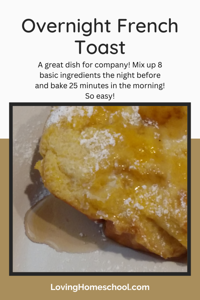 Overnight French Toast Pinterest Pin