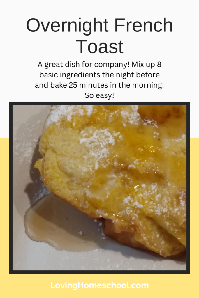 Overnight French Toast Pinterest Pin