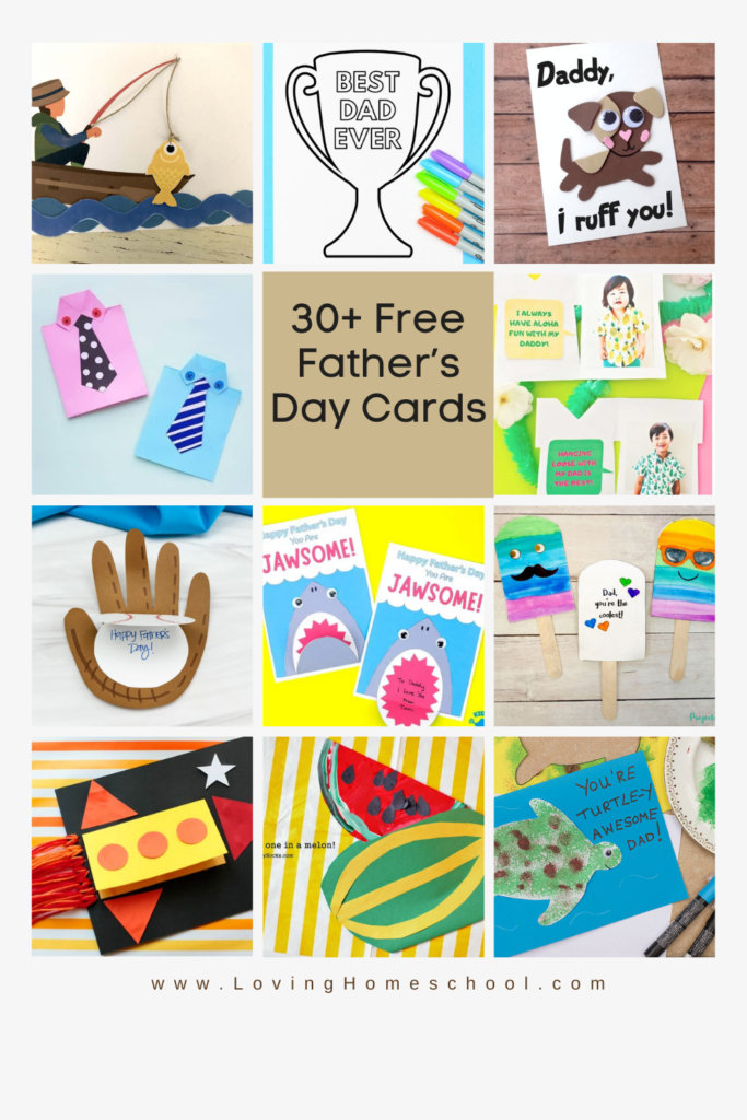 30+ Free Father’s Day Cards Pinterest Pin