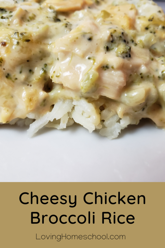 Cheesy Chicken Broccoli Rice Pinterest Pin