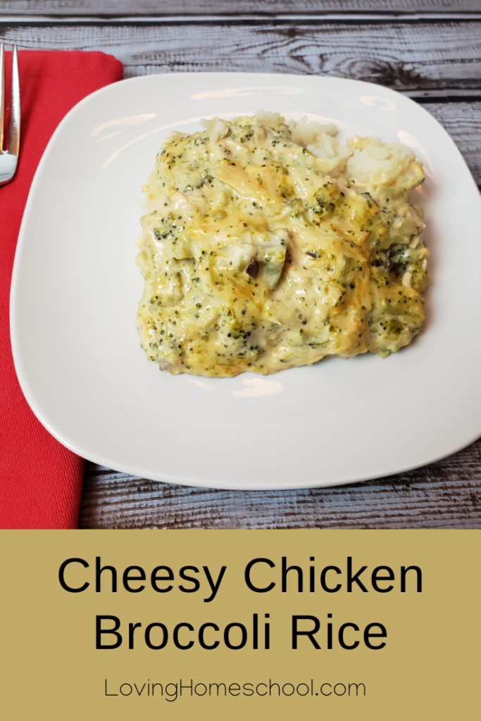 Cheesy Chicken Broccoli Rice Pinterest Pin