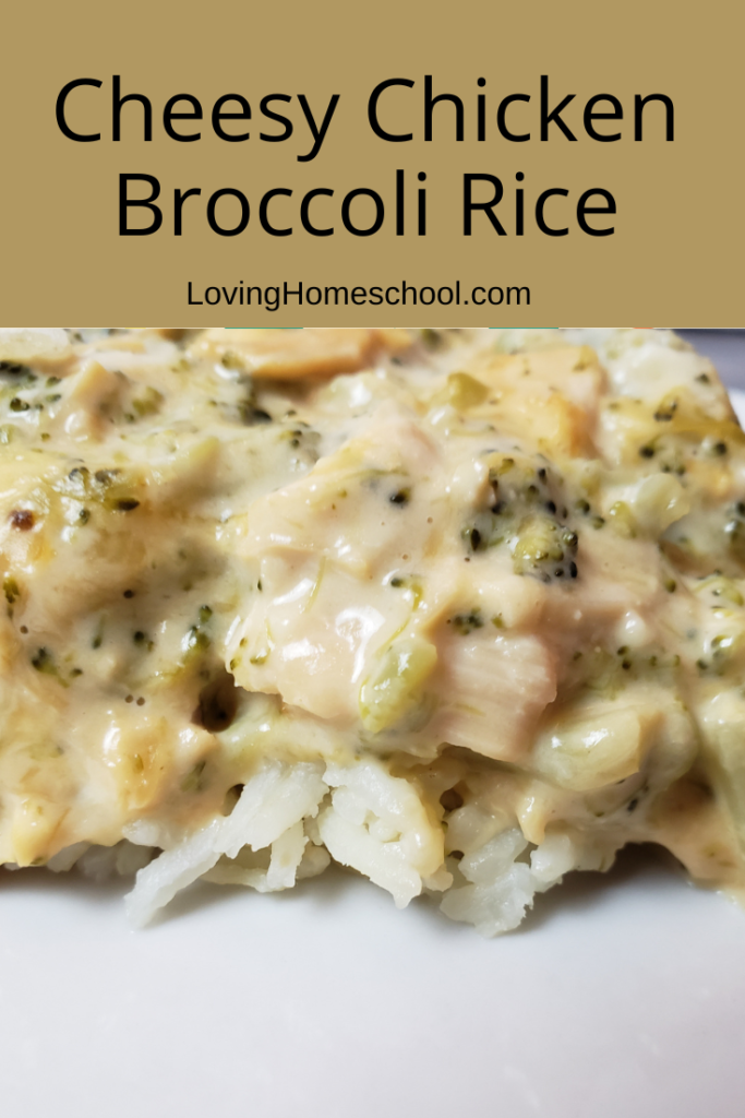 Cheesy Chicken Broccoli Rice Pinterest Pin