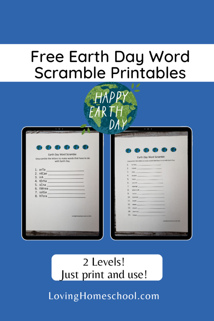 Easter Word Scramble Pinterest Pin