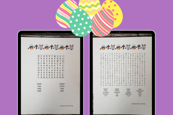 Easter Word Search Pinterest Pin