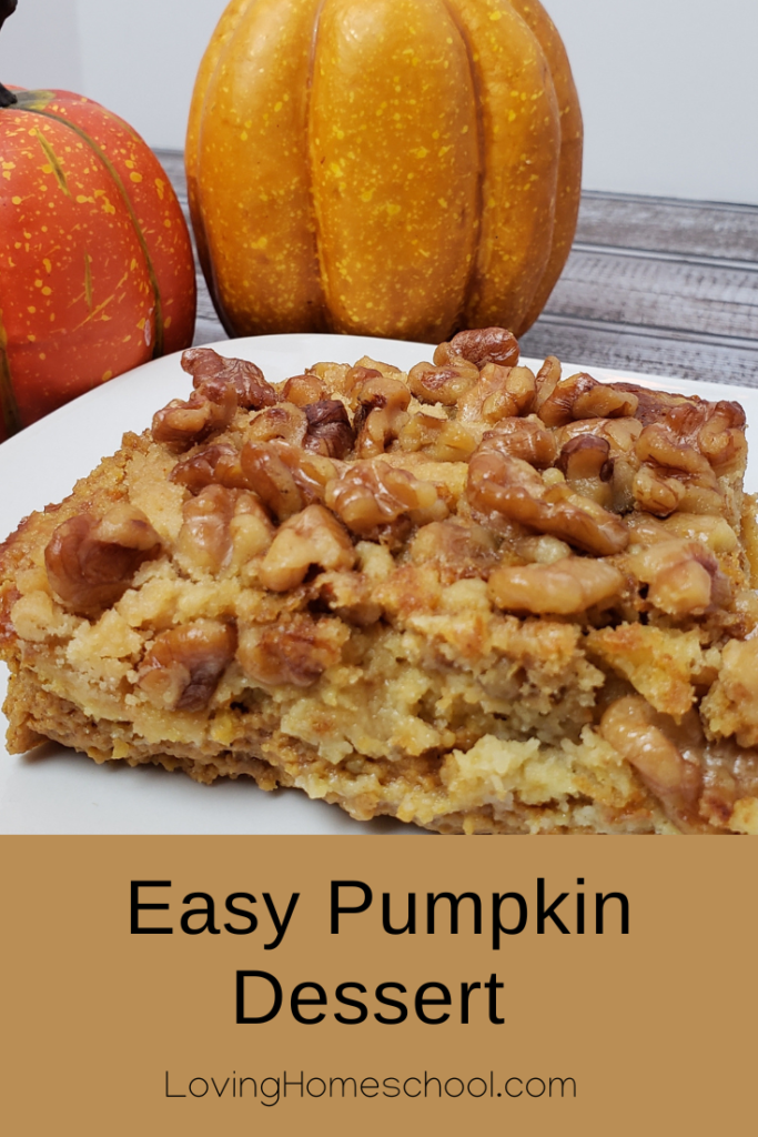 Easy Pumpkin Dessert Pinterest Pin